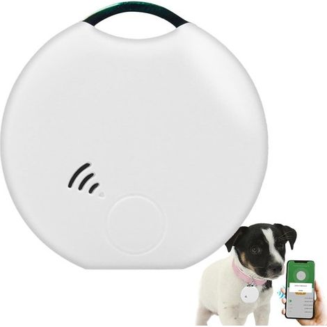 Localizzatore GPS per animali domestici, recupera oggetti, comunicazione bidirezionale, 4 x 3 cm, nero. (1/5)