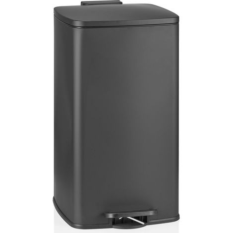 Abfallsammler / Mülleimer Clean Step 4 60L schwarz matt hjh OFFICE (1/5)