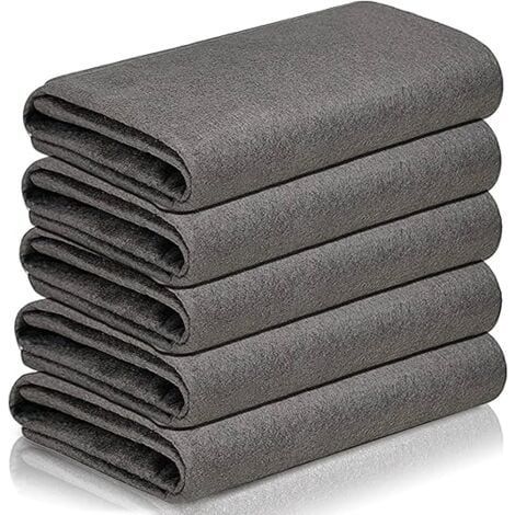 Chiffon Magique.Chiffon de Nettoyage Magique épaissi.Chiffon Vitre sans Trace Professionnel. Chiffon Magique.5 Pièces Chiffon de Nettoyage en Microfibre Réutilisable sans Traces pour Fenêtres (1/4)