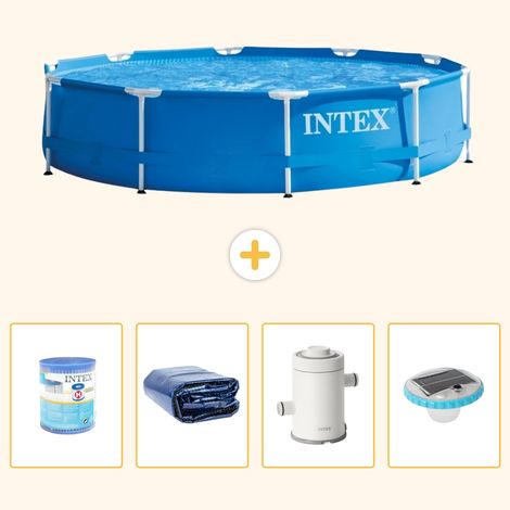 Intex Piscine Tubulaire Ronde - 305x76 cm - 5-pièces  S101 (1/5)