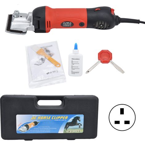Tondeuse électrique 690W pour chevaux, ciseaux à poils animaux à vitesse réglable, lame tranchante pratique pour agriculteur, prise UK 220V 50Hz (1/5)