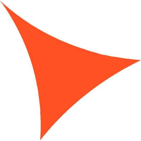 Voile D'Ombrage - Triangle 3x3x3m - Tissu Oxford Imperméable - Orange (1/3)