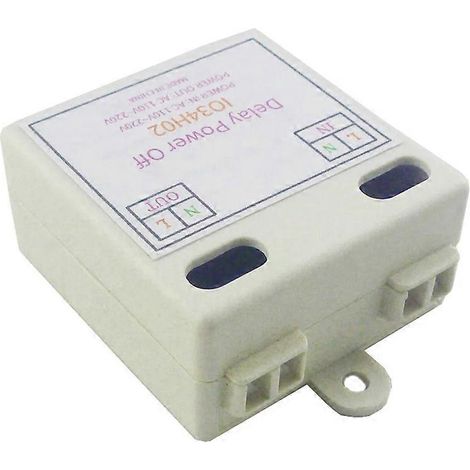 Minuterie réglable de 1 à 480 minutes pour domotique, mini contrôleur AC 110 V/220 V, relais temporisé simple, interrupteur de temporisation à la mise sous tension/hors tension (1/5)