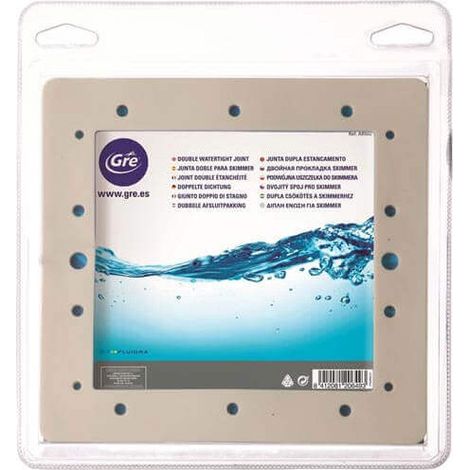 Joint double de skimmer standard 20,5 cm X 19,5 cm de remplacement