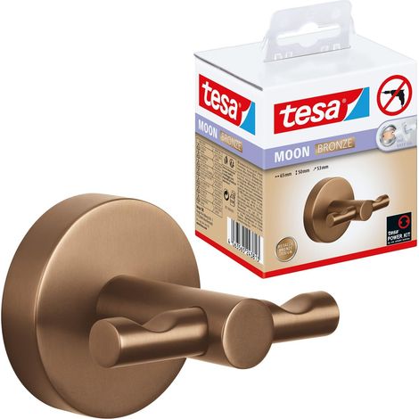 tesa MOON BRONZE Gancho para albornoz - 65 x 50 x 53 mm