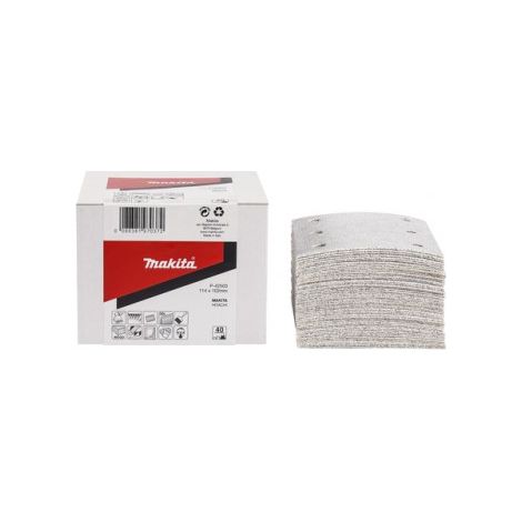 MAKITA Schleifpapier Klett 102x114 mm 6 Löcher K80, 50 Stück P-42525