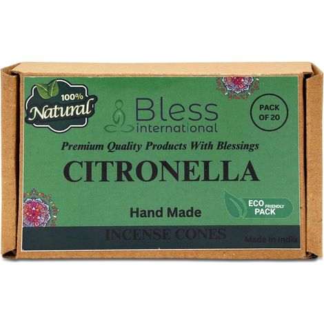 Räucherkegel Citronella, 20 Stück, handgemacht, natürlich, für Entspannung & Yoga (1/5)