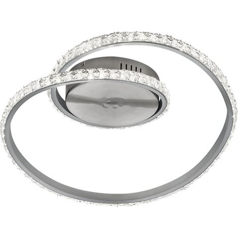 Plafoniera LED, metallo, alluminio, 45x18x38 cm, Rubin (1/5)