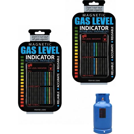 Indicateur de Niveau de Gaz Magnétique en Papier 2 Pièces, précis pour Bouteilles Propane/Butane - Fini les pannes de gaz inattendues pour BBQ, Camping, RV. (1/5)