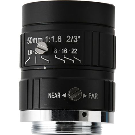 5-MP-HD-Kamera, 50-mm-Objektiv, manuelle Blende, C-Mount, für Videoüberwachung. (1/5)