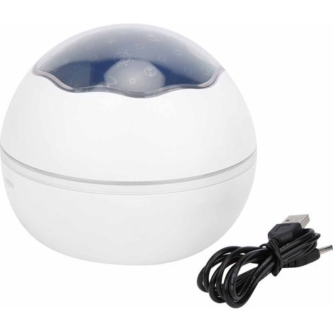 Sternenprojektor-Nachtlicht mit 360°-Drehung, 8 Farben, LED, Weiß, für Kinder (1/5)