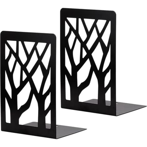 Serre-livres décoratifs en métal - 1 paire (1/4)