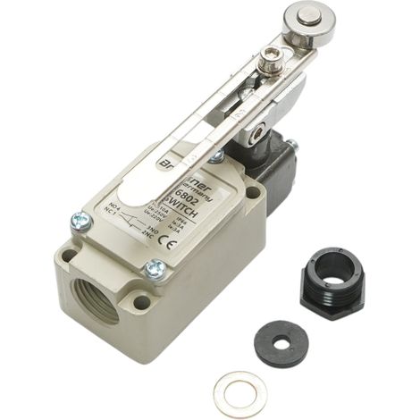 Interruttore di fine corsa con leva regolabile e rullo – 380V / 1NO + 1NC / IP66 Breckner Germany (1/5)