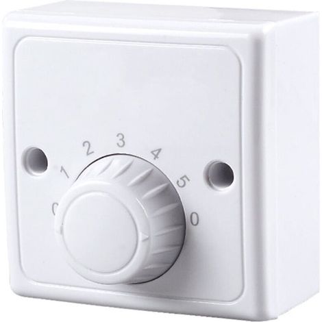 Interrupteur à variateur mural universel 220 V pour ventilateur de plafond, cinq vitesses. (1/4)