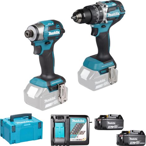 Kit combinado Makita DLX2575TJ DHP484 + DTD173 18V 5Ah (1/4)