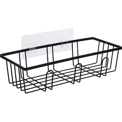 Porte Serviette Salle de Bain Porte Accessoire Douche Rangement Salle de Bains Plateau en Acier Réglable de Douche Plateau dans la Douche de Stockage (1/5)