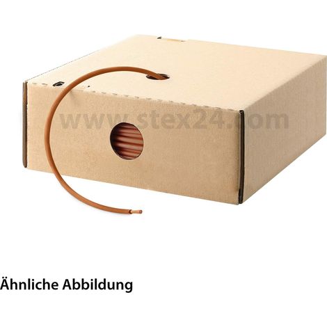 HELU KABEL H07Z-K 90°C 1X1,5mm² BN (braun) Einzelader halogenfrei braun AD 3,5mm VPE 100,0 Meter Nennspannung Uo/U 450V/750V - 1 Stück