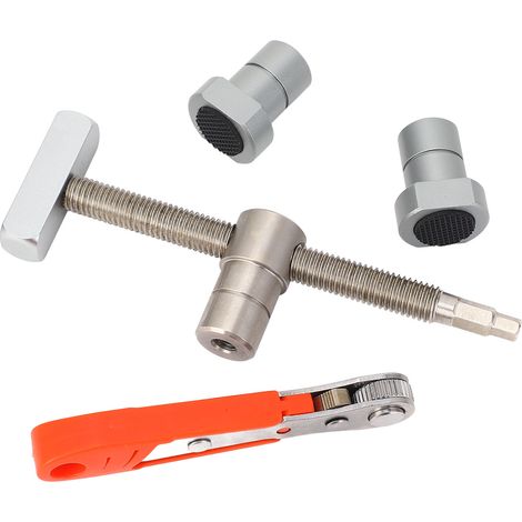 Serre-joint d'établi de 19 mm en acier inoxydable avec 2 butées pour menuisiers (1/5)