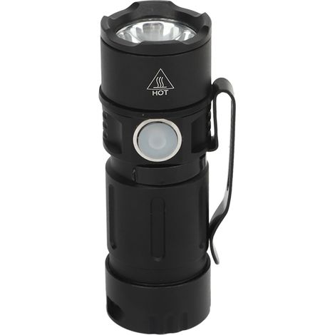 Mini lampe torche 800 lm, petite lampe de poche EDC rechargeable par USB, porte-clés pour la recherche nocturne