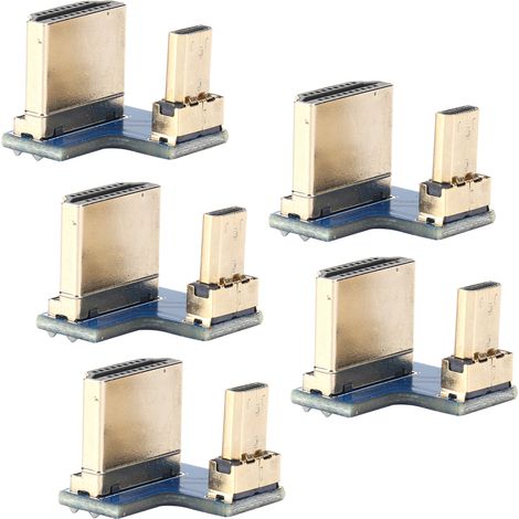 Adaptateur Micro HDMI vers HDMI 5 pièces pour Raspberry Pi 4B et appareils compatibles (1/5)