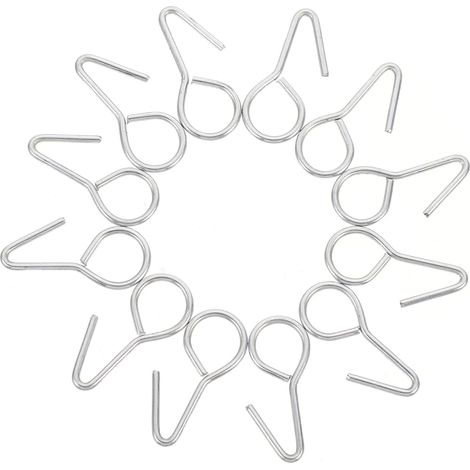 Crochets de Fixation pour Coussins Siège Auto en Acier S, 100 Pcs (1/5)
