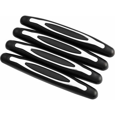 Protecteur Anti-Chocs Bande PVC 110x15mm 4Pièces Noir Protection Porte Voiture SUV Camion Sécurité Couvre Éraflures Absorbe Impacts Installation Simple Adhesive (1/5)