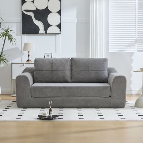 Divano letto pieghevole 2 in 1 in tessuto OKMYHOME (1/5)