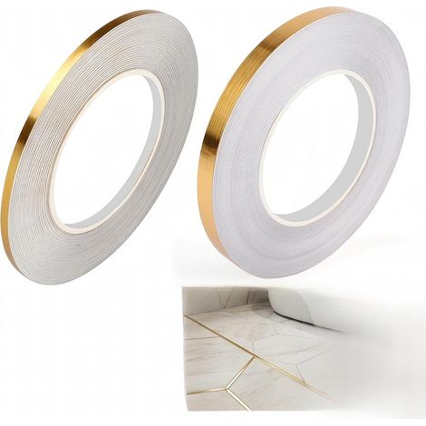 Lot de 2 Rubans de Joint Doré, 0.5cm x 50m & 1cm x 50m (1/5)