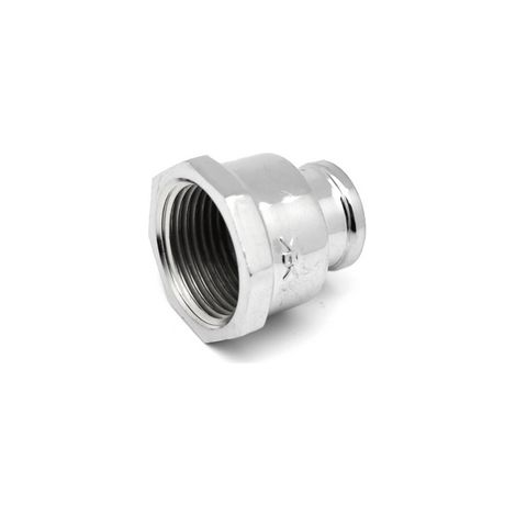 MANICOTTO RIDOTTO DIRITTO FF IN OTTONE CROMO IBP- 1 x 1/2- IBP- pezzi 10