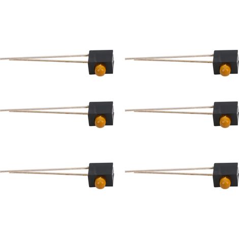 100 supports LED, abat-jour de 3 mm, coude à 90°, composants de contrôle industriel pour lumière orange (1/5)