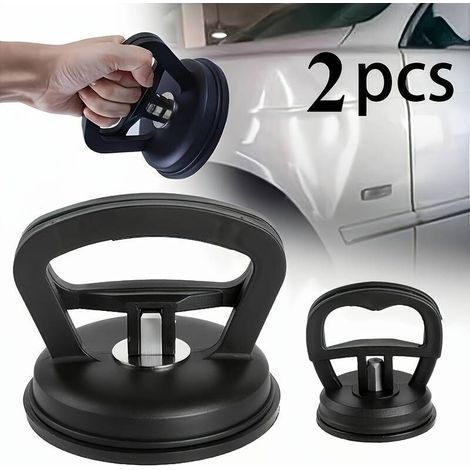 Kit di riparazione ammaccature per auto in 2 pezzi con ventosa e leva regolabile per carrozzeria, vetro, metallo e plastica, per la rimozione fai-da-te di ammaccature su auto, camion e moto. (1/5)