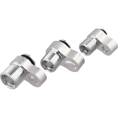 A/c Hose Fitting Adapter for R134a Automotive Air Conditioning Systems – Condenser Radiator Connector Having 10mm/15.3mm/18mm Nipples 3-pack (6/8/10)
