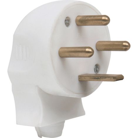 DEBFLEX - FICHE MALE 3P+T 20A LATERALE BLANC - 713410
