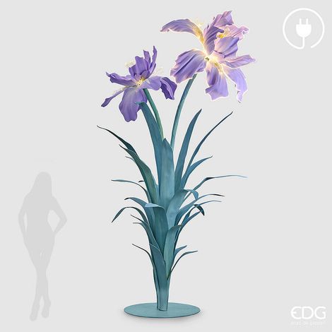 EDG Enzo De Gasperi Decoro Iris 2 Led 12V 300W H 350 cm L 170 Cm Violet
