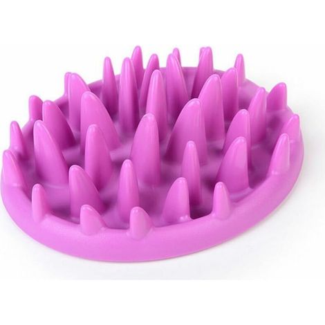 Comedero antiglotón CHOYCLIT para perros y gatos que evita que coman demasiado rápido (morado) (1/5)