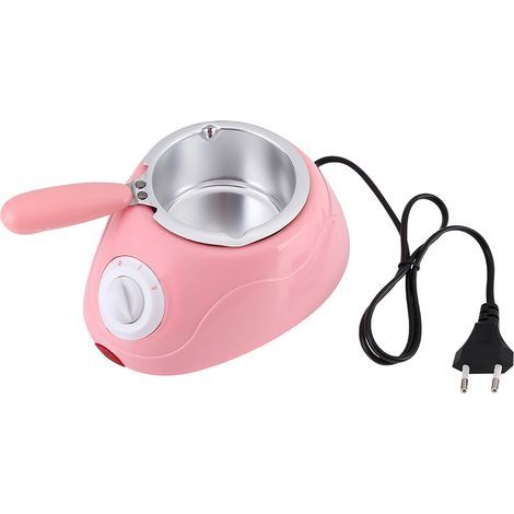 Fondicioccolato elettrico, apparecchio per sciogliere il cioccolato, utensile da cucina con set di stampi fai da te (rosa) (1/4)