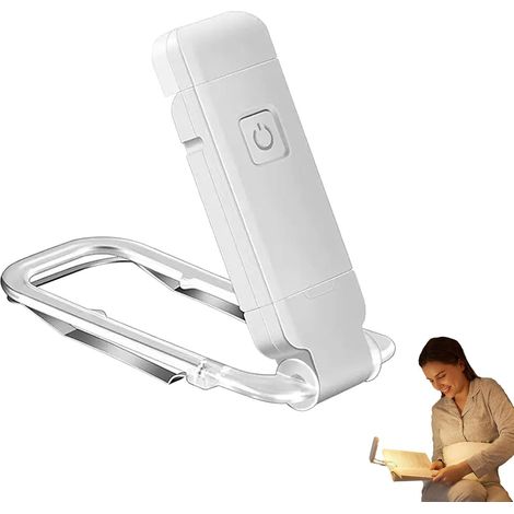 Wiederaufladbare LED-Leselampe, ideal zum Lesen im Bett, 9 Beleuchtungsmodi und mehrfache Winkelverstellung, Augenschutz und lange Akkulaufzeit (1/5)