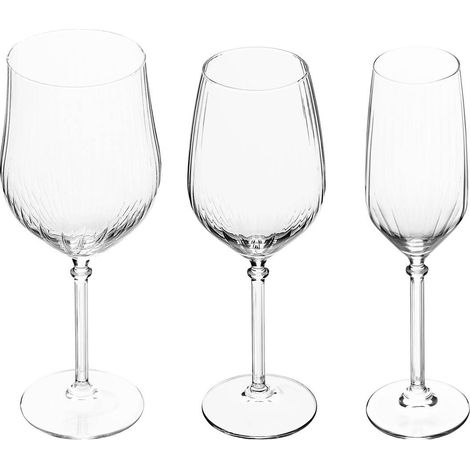 Juego de vajilla Elia, 12 piezas, 530 ml, transparente - Atmosphera créateur d'intérieur (1/4)