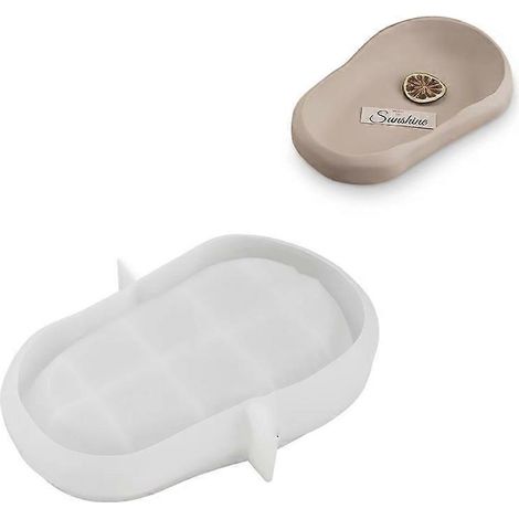 Ovale Formen für Aufbewahrungstabletts, Formen für handgefertigte Aufbewahrungsteller, Gießformen, Bastelbedarf (1/5)