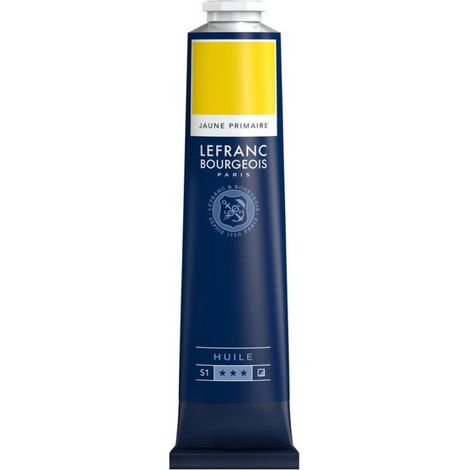 Peinture à l'huile en tube jaune primaire 150ml - Lefranc & Bourgeois