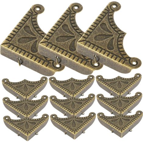 30 protège-coins décoratifs fer style vintage pour coffrets (1/5)