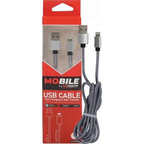 EPMOB05 USB-A-auf-Lightning-Kabel 1,2 m, 2,4 A QC 3.0 (1/5)