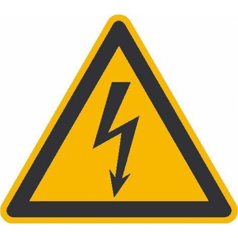 SafetyMarking Warnschild Folie SL 100 mm Warnung vor gefährlicher elektrischer Spannung