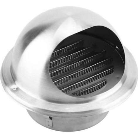 Sfiato di aspirazione - Xuyan - Rotondo - Acciaio inossidabile - Diametro 14,5 cm - Rete anti-insetti (1/4)