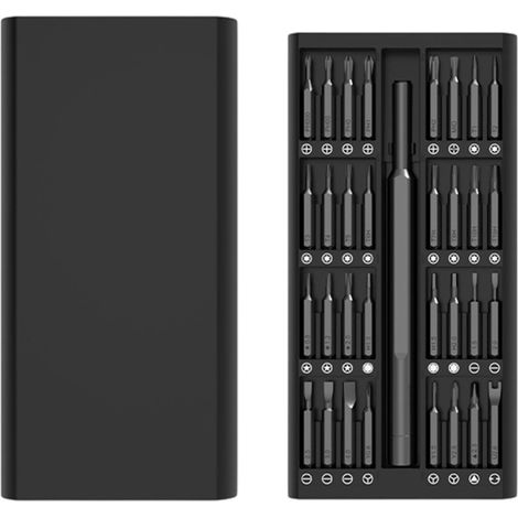 31 pièces tournevis de précision, embouts Torx/Phillips/étoile de sécurité, poignée ergonomique, magnétique, pour MacBook, iPhone, lunettes, montres (1/5)