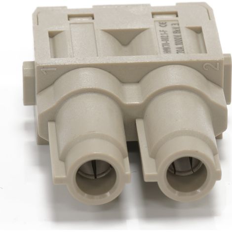 Embout de connecteur RS PRO, 2 contacts , 70A, Femelle ( Prix pour 1 )