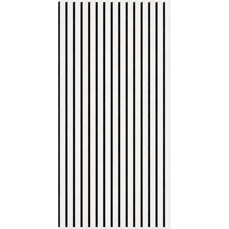Pannello decorativo acustico fonoassorbente murale in HDF a doghe in legno Set 4 pz 120x60 Bianco (1/5)