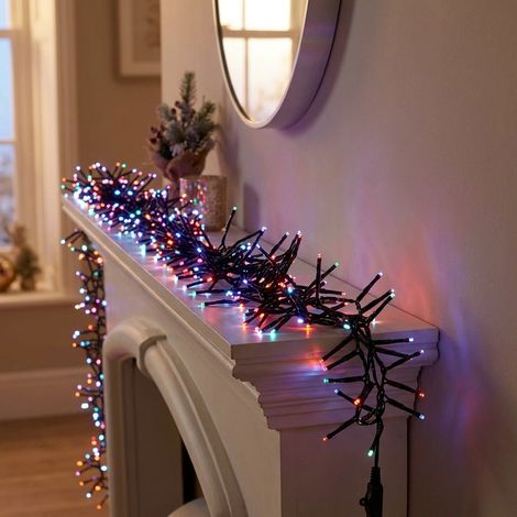 Multicoloured Dazzling 750 LED Cluster String Lights (1/2)