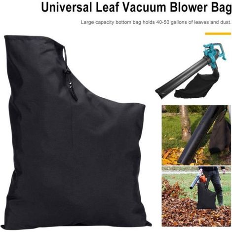 Sac De Souffleur Feuilles - Vidage Inférieur À Glissière - Noir (1/4)