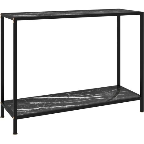 Konsolentisch Schwarz 100x35x75 cm Hartglas